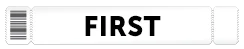 A bonus voucher ticket with the words FIRST written on it