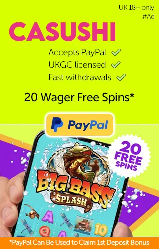 Casushi Accepts Paypal For Deposit And Withdrawals