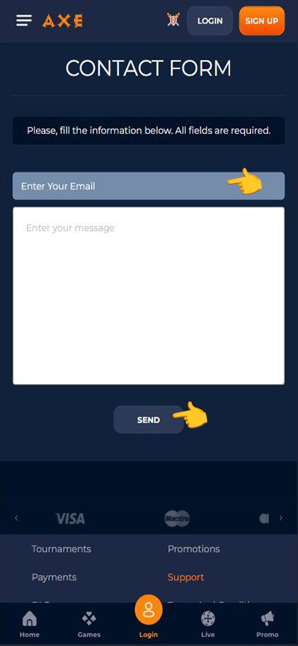 Axe Casino customer support options Axe Casino customer support options