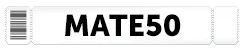 A bonus voucher ticket with the words MATE50 written on it A bonus voucher ticket with the words MATE50 written on it