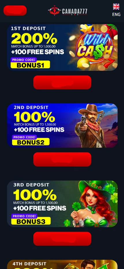 Canada 777 casino promo page screenshot Canada 777 casino promo page screenshot