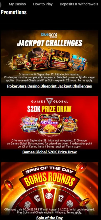 PokerStars ongoing promotions for existing players PokerStars ongoing promotions for existing players
