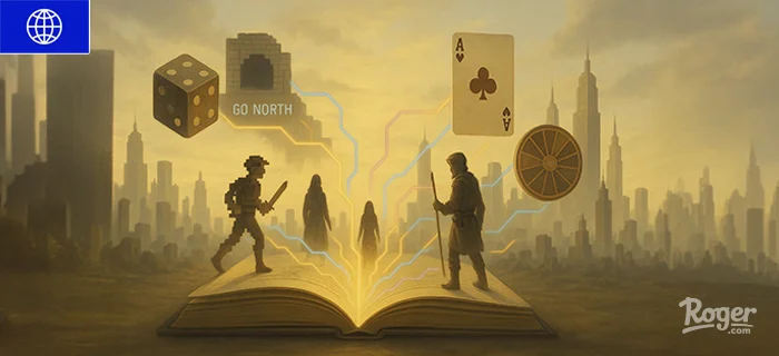 Virtual Worlds Where Narrative and Chance Meet